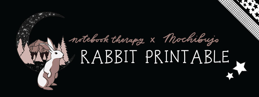 Free Moon Bunny Bullet Journal Printable 🐰