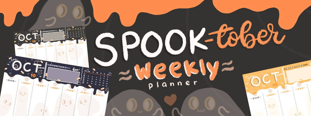 Free Spook-tober Bullet Journal Weekly Planner Printable 👻