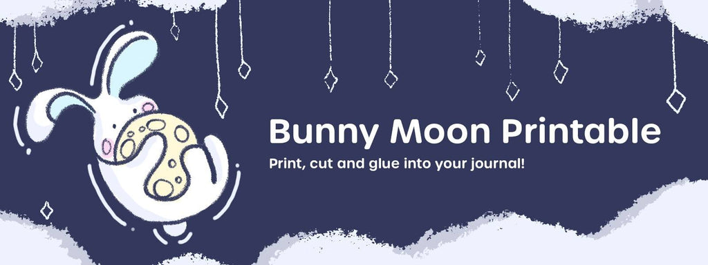 Free Moon Bunny Printable  🐰