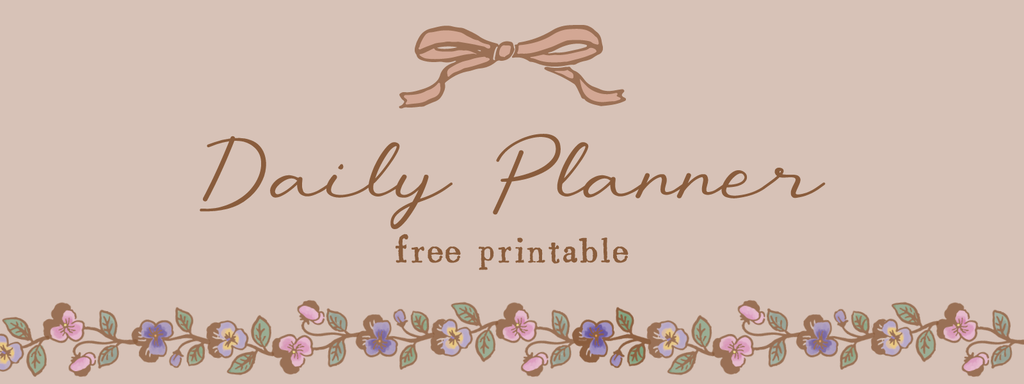 Free Daily Planner Printable