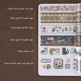Tsuki ‘Vintage Neko’ Washi Tape Set ☾