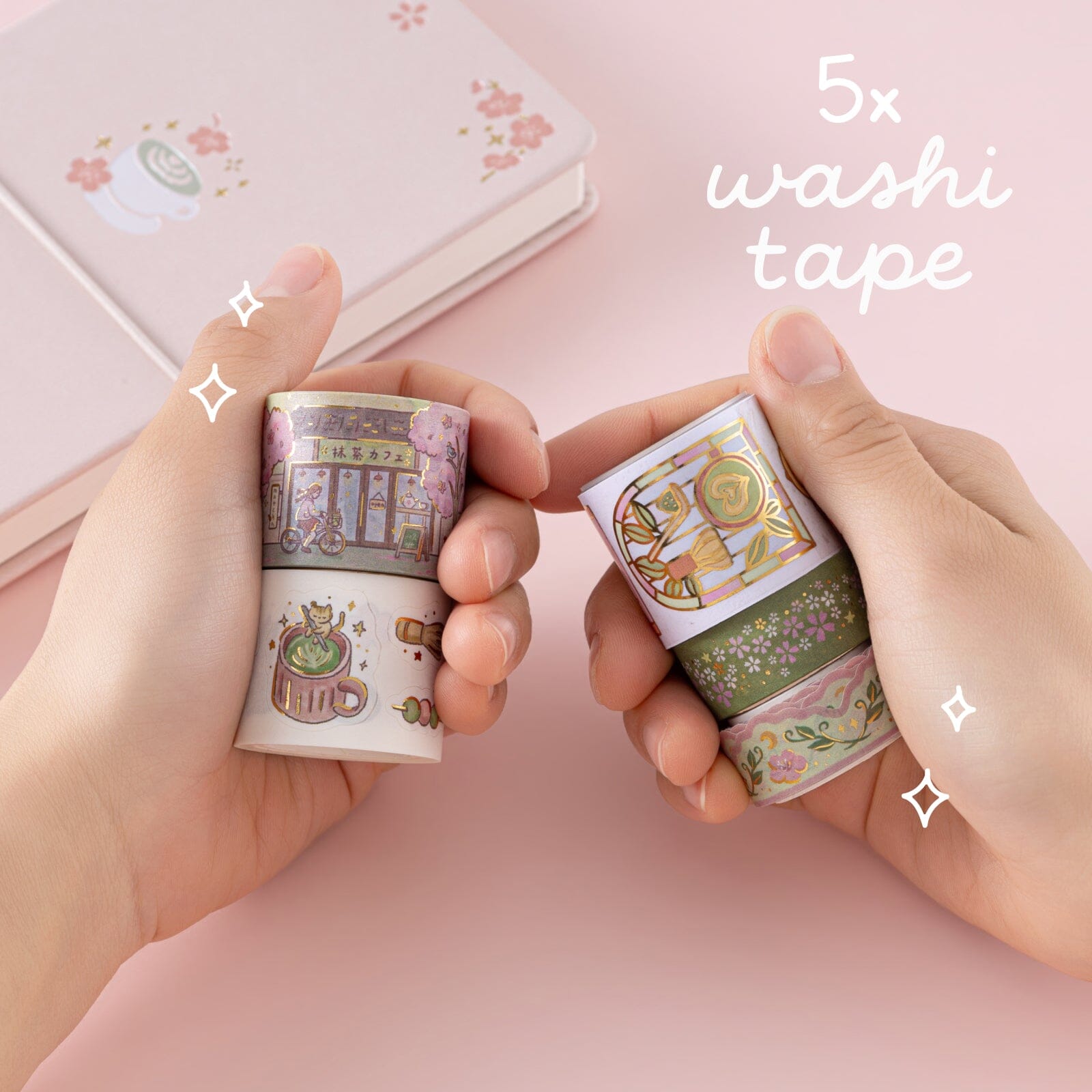 Tsuki ‘Matcha Bloom’ Travel Notebook Gift Set ☾