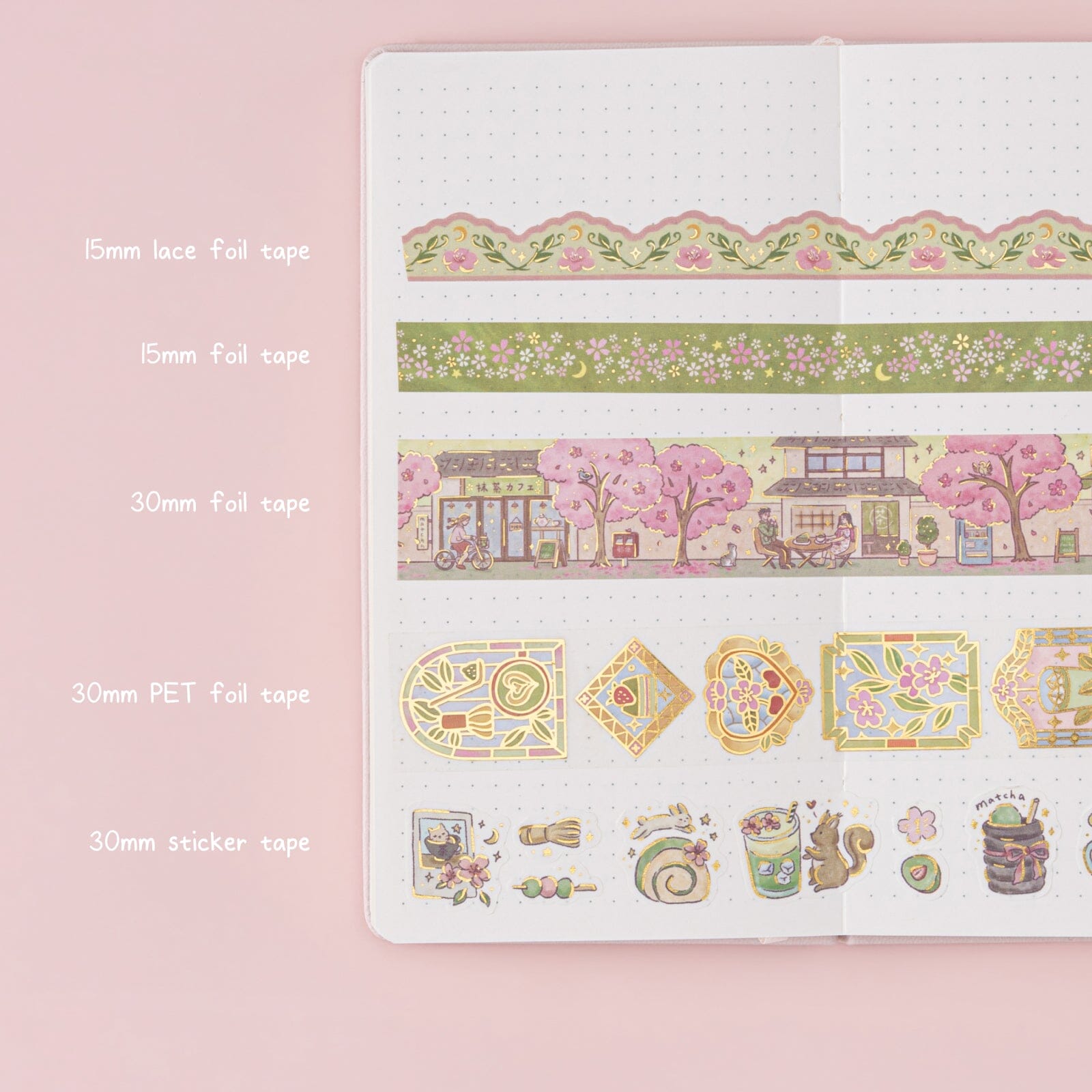 Tsuki ‘Matcha Bloom’ Travel Notebook Gift Set ☾