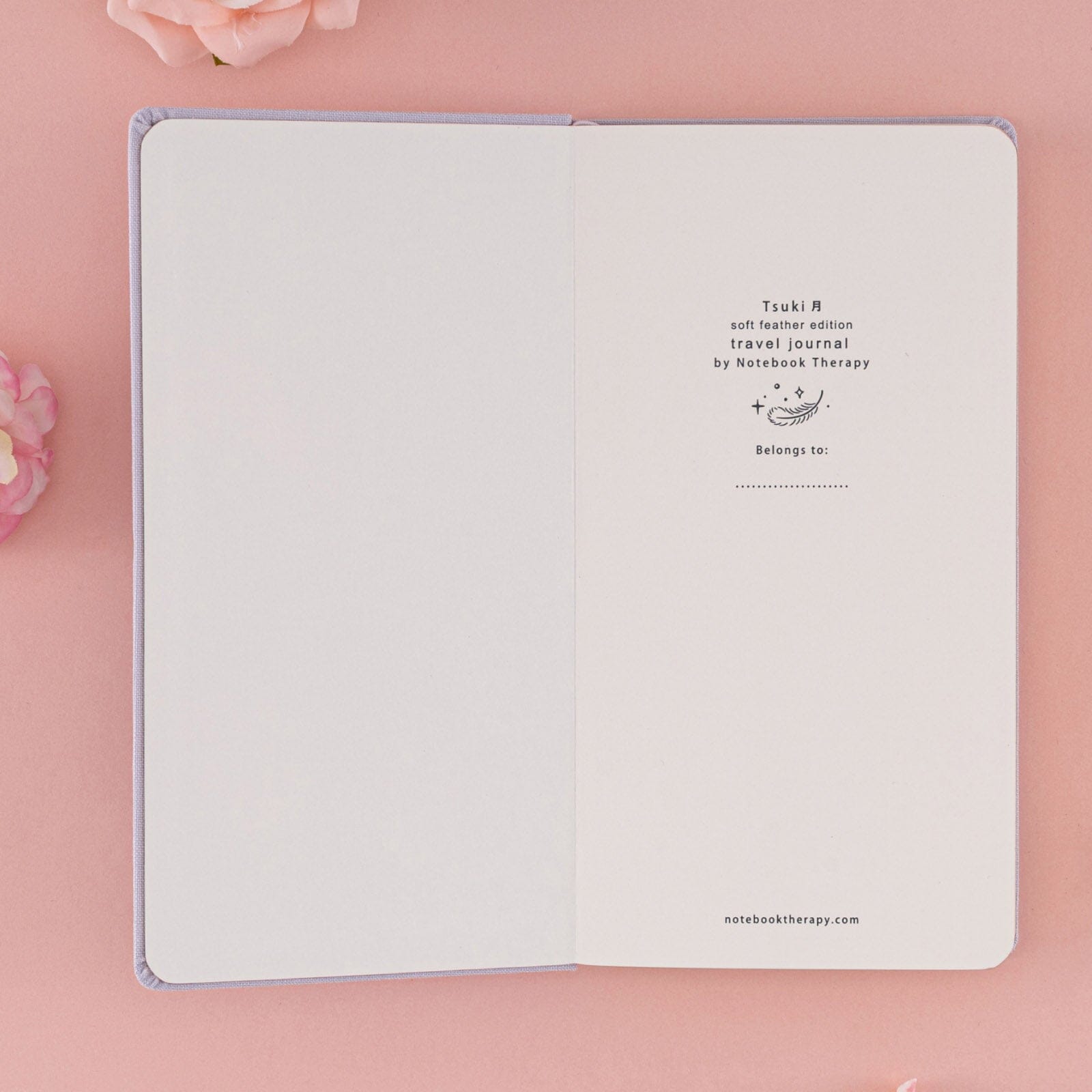 Tsuki ‘Soft Feather’ Luxury Travel Notebook ☾