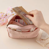 Hinoki - Pink Canvas Travel Pouch