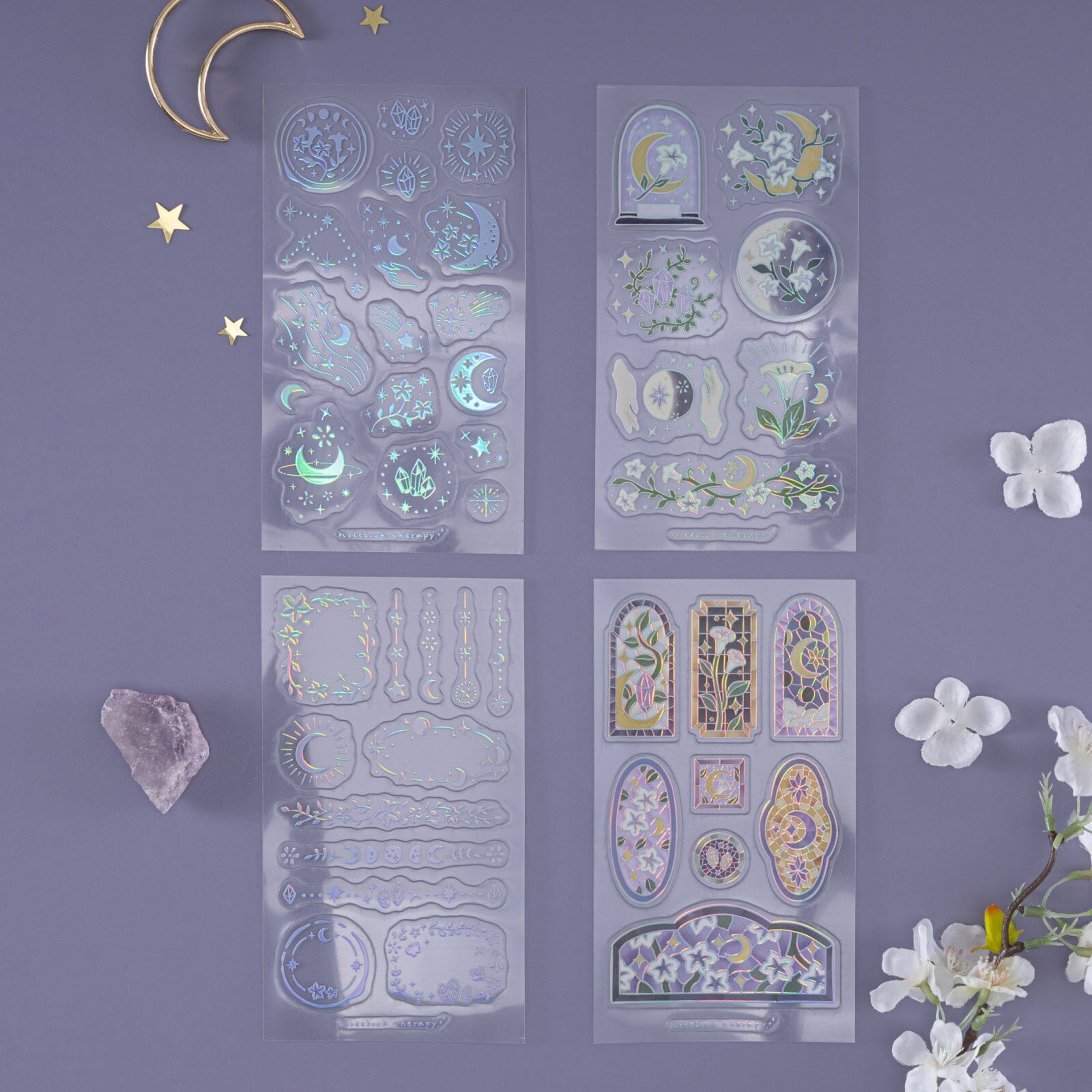 Tsuki ‘Moonflower Magic’ 3D Sticker Set ☾