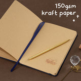Tsuki ‘Midnight Neko Dreams’ Kraft Paper Bullet Journal ☾