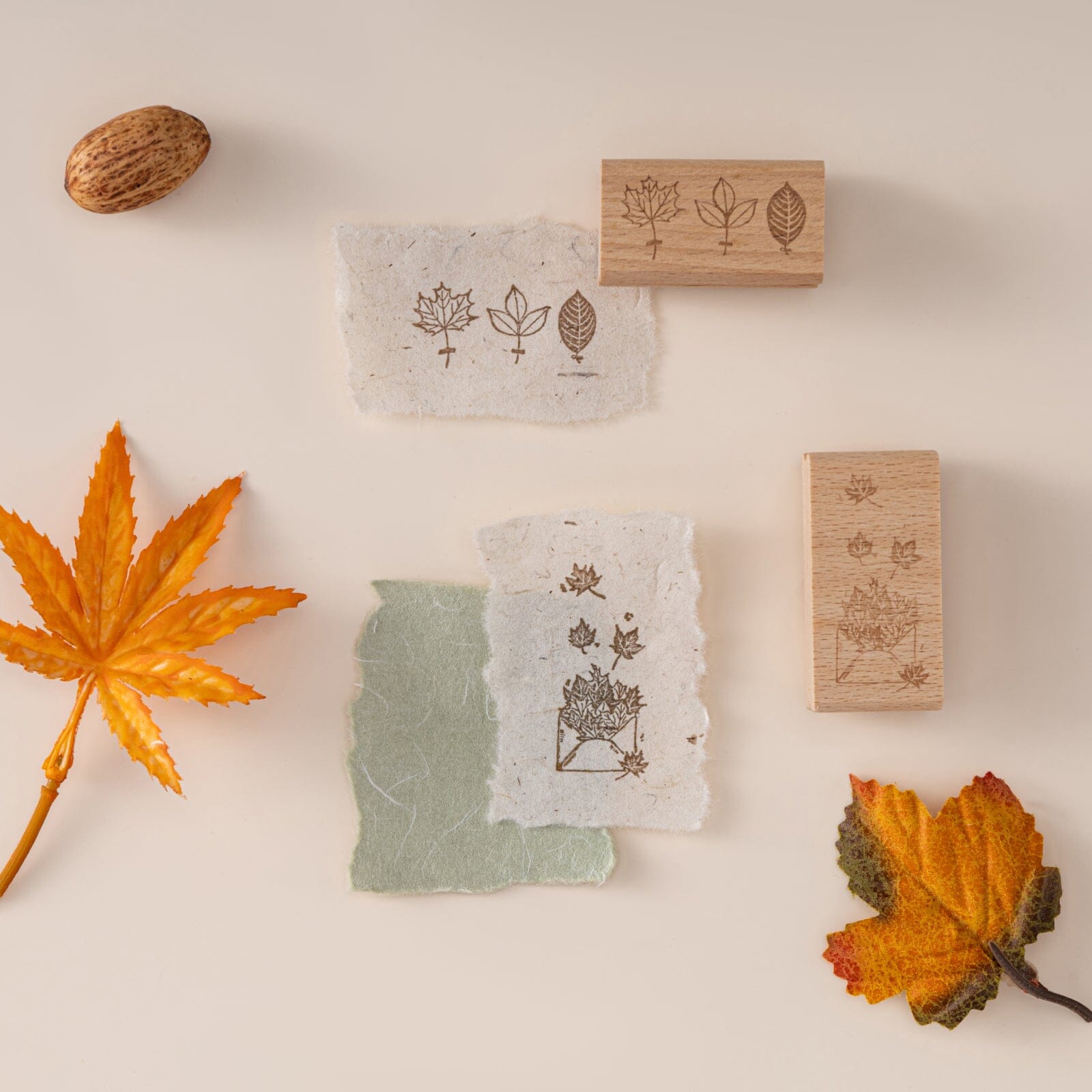 Hinoki - ‘Into the Enchantment’ Engraved Wooden Stamp Set