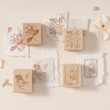 Hinoki - ‘Into the Summer’ Engraved Wooden Stamp Set