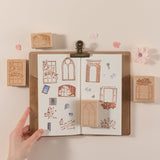 Hinoki - ‘Into the Sky’ Engraved Wooden Stamp Set