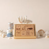 Hinoki - ‘Into the Wave’ Wooden Stamps Set