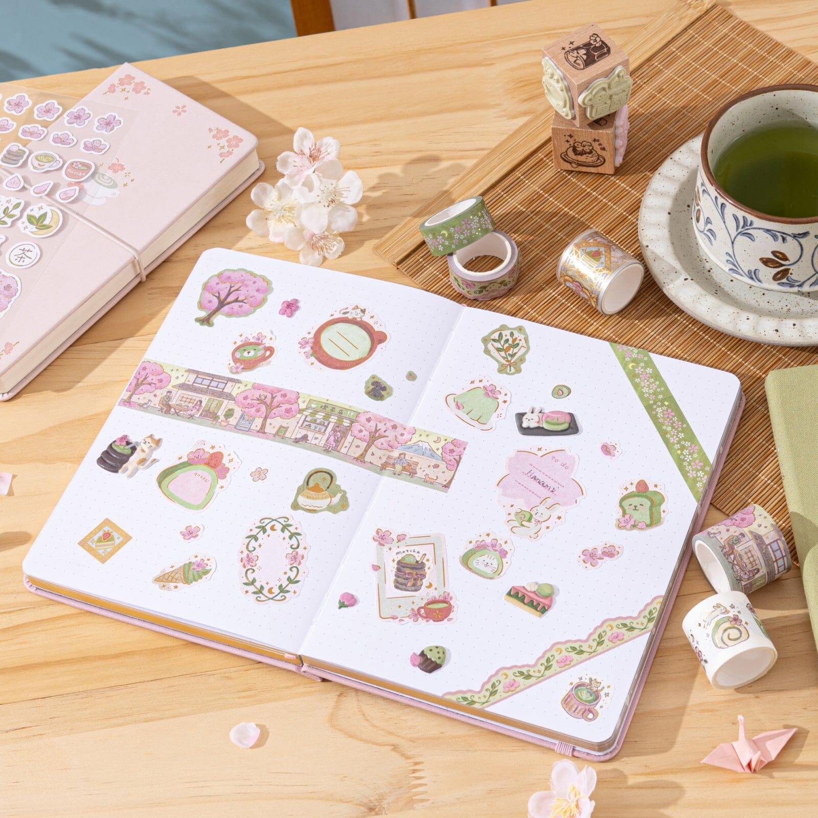 Tsuki ‘Matcha Blossom’ Limited Edition Luxury Bullet Journal ☾