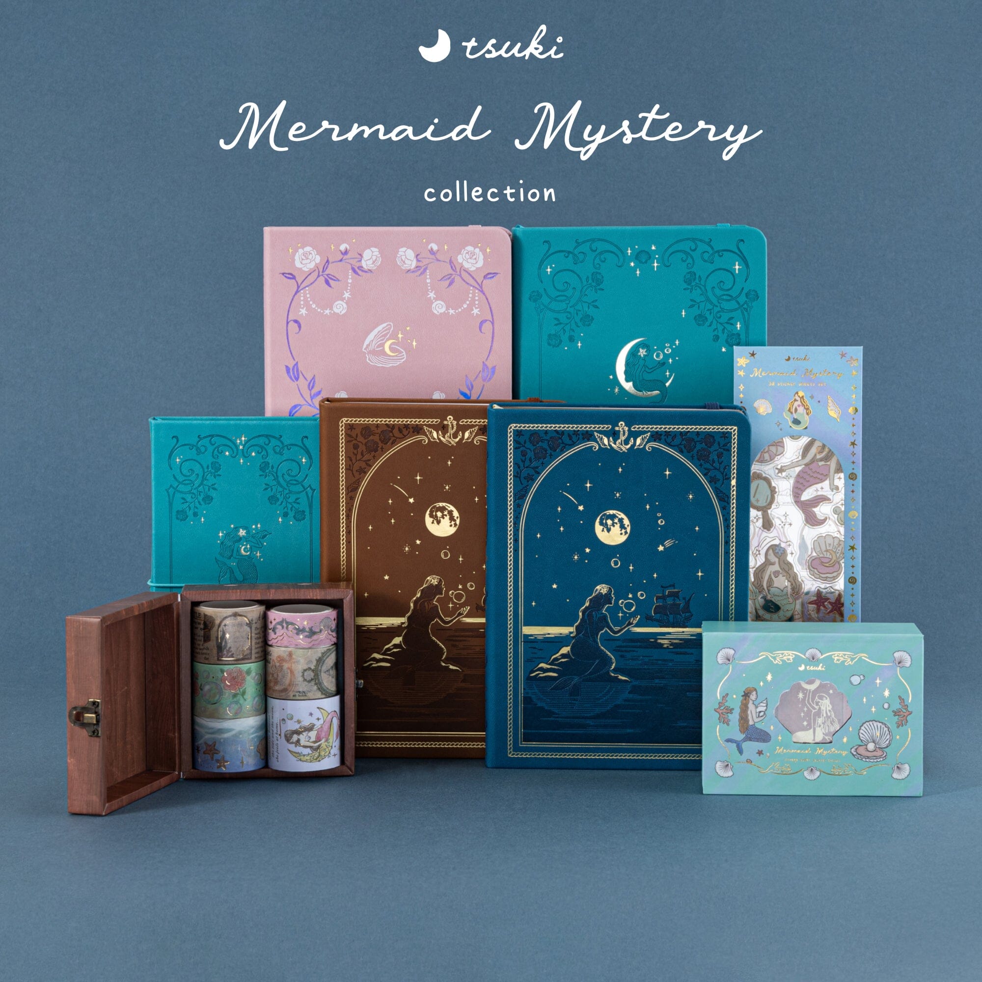 Tsuki ‘Mermaid Mystery’ Bullet Journal Stamp Set ☾