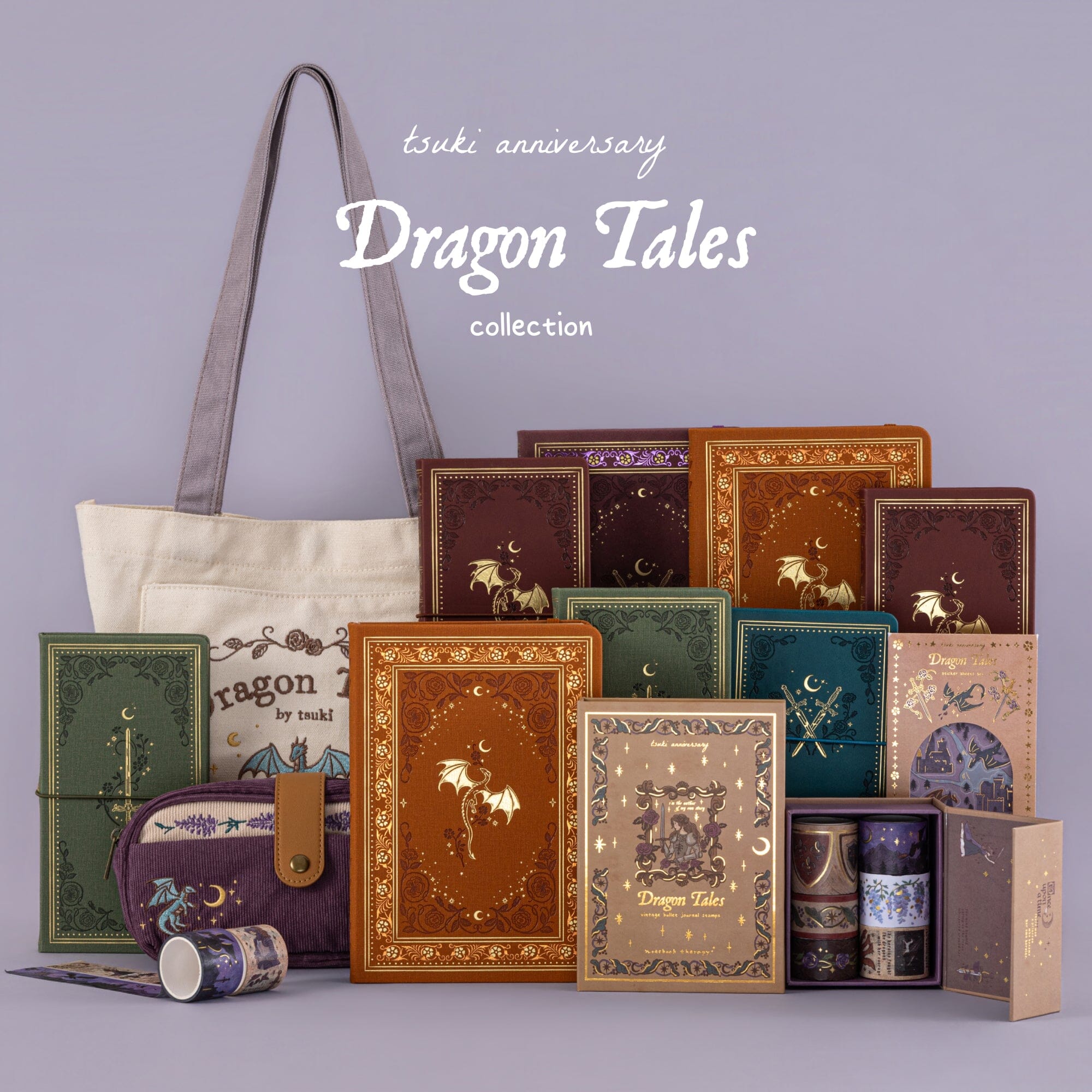 Tsuki ‘Dragon Tales’ Pen Pouch ☾