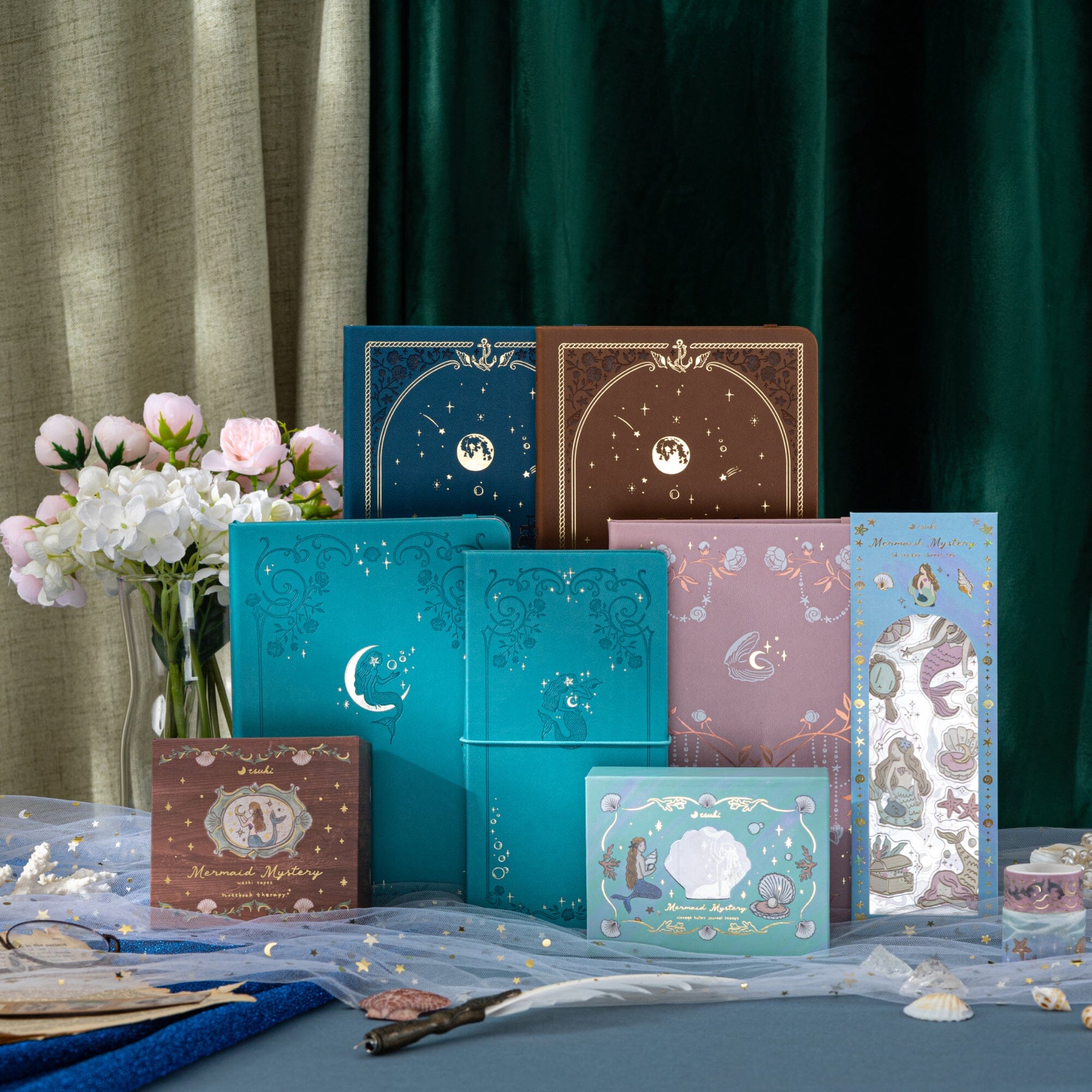 Tsuki ‘Mermaid Whisper’ Travel Notebook ☾