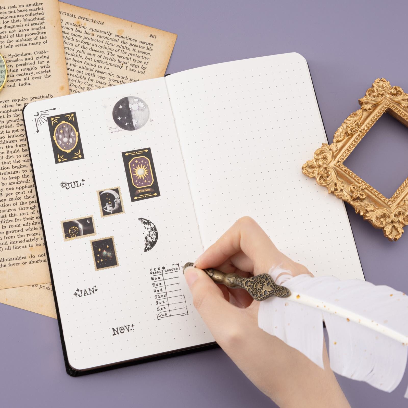 Tsuki ‘Moonlit Whisper’ Limited Edition Luxury Travel Notebook  ☾