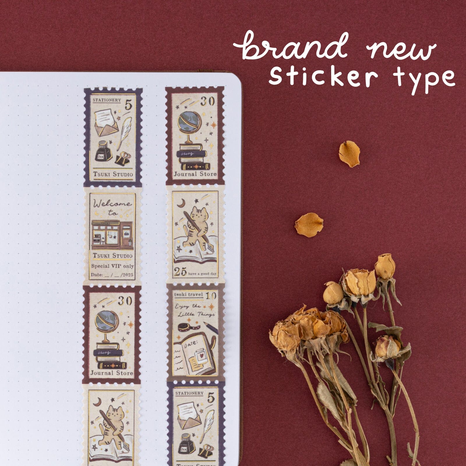 Tsuki ‘Tsuki Studio’ Washi Tape Set ☾