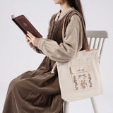 Tsuki ‘Vintage Neko’ Limited Edition Embroidered Tote Bag ☾