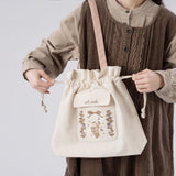 Tsuki ‘Vintage Neko’ Limited Edition Embroidered Tote Bag ☾