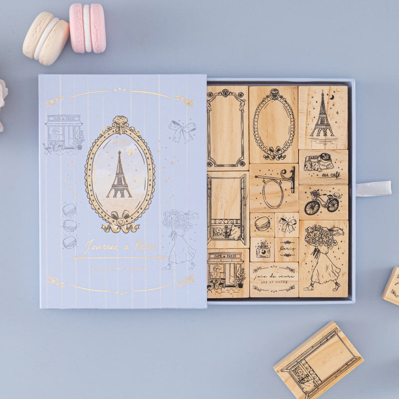Tsuki ‘Journée à Paris’ Bullet Journal Stamp Set ☾