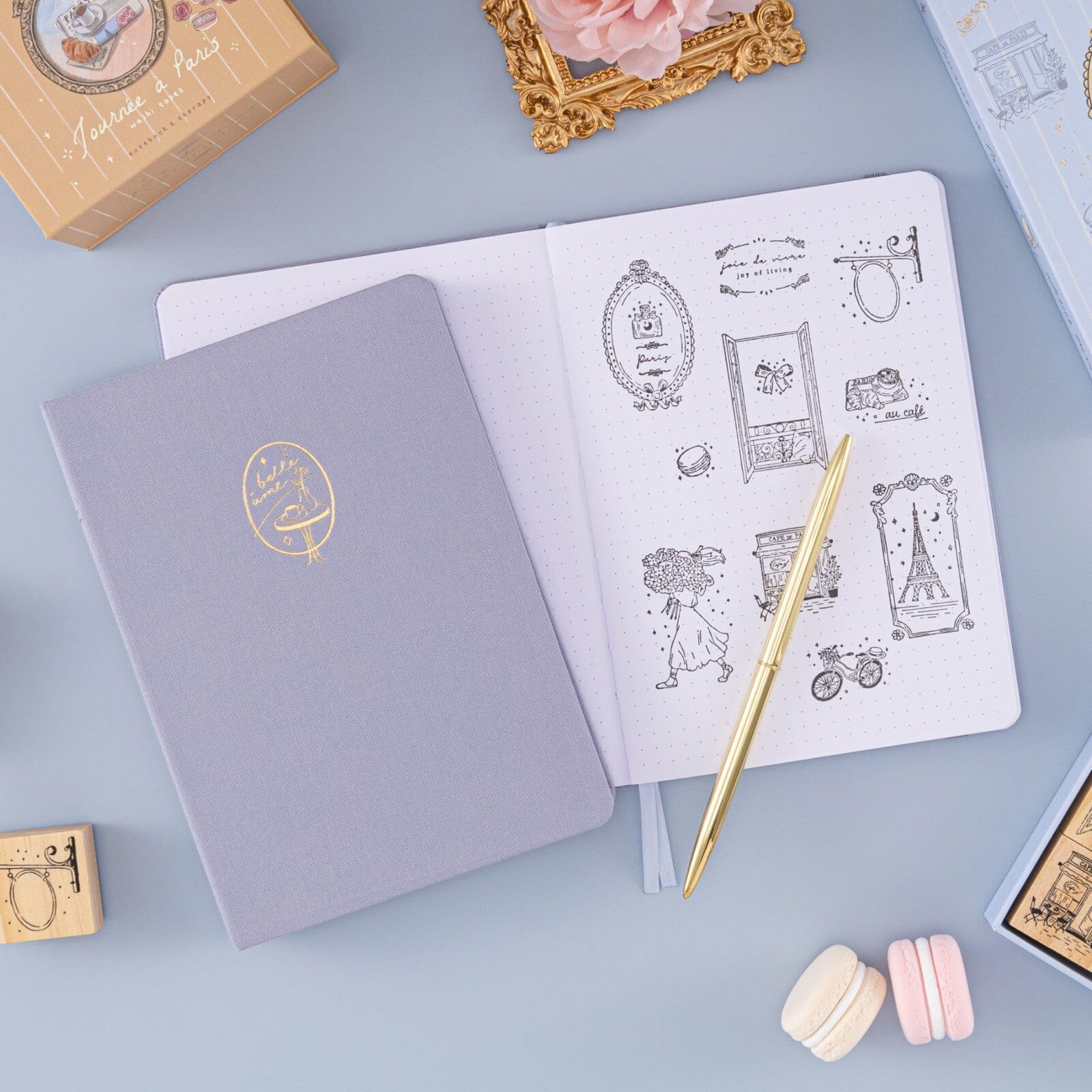 Tsuki ‘Journée à Paris’ Bullet Journal Stamp Set ☾