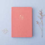 Tsuki ‘Suzume’ Limited Edition Bullet Journal with flowers and free gift on lilac background