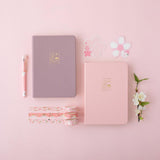 Sakura themed Japan stationery set of bullet journal notebooks and washi tapes