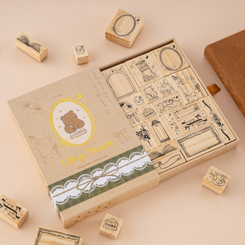Tsuki Cottage Friends bullet journal stamp set