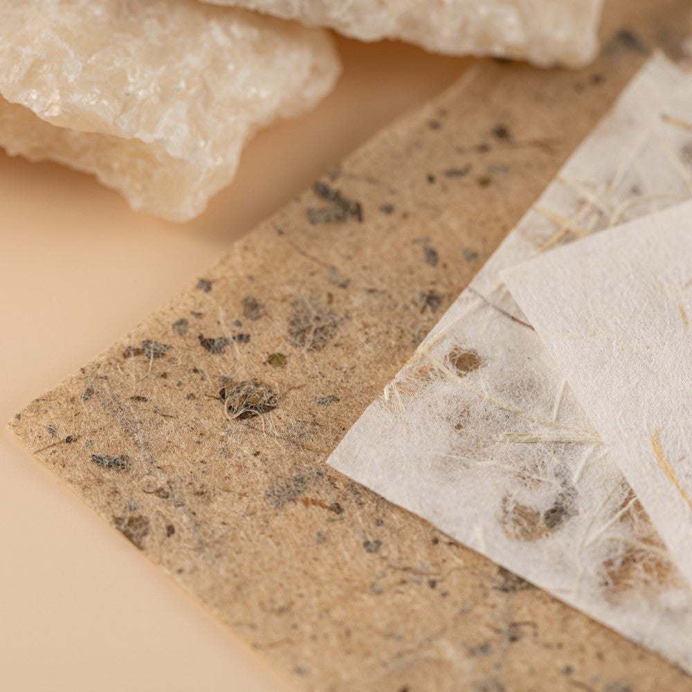 Close up of textured paper